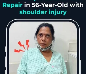 Arthroscopic rotator cuff repair in 56 year old with shoulder injury