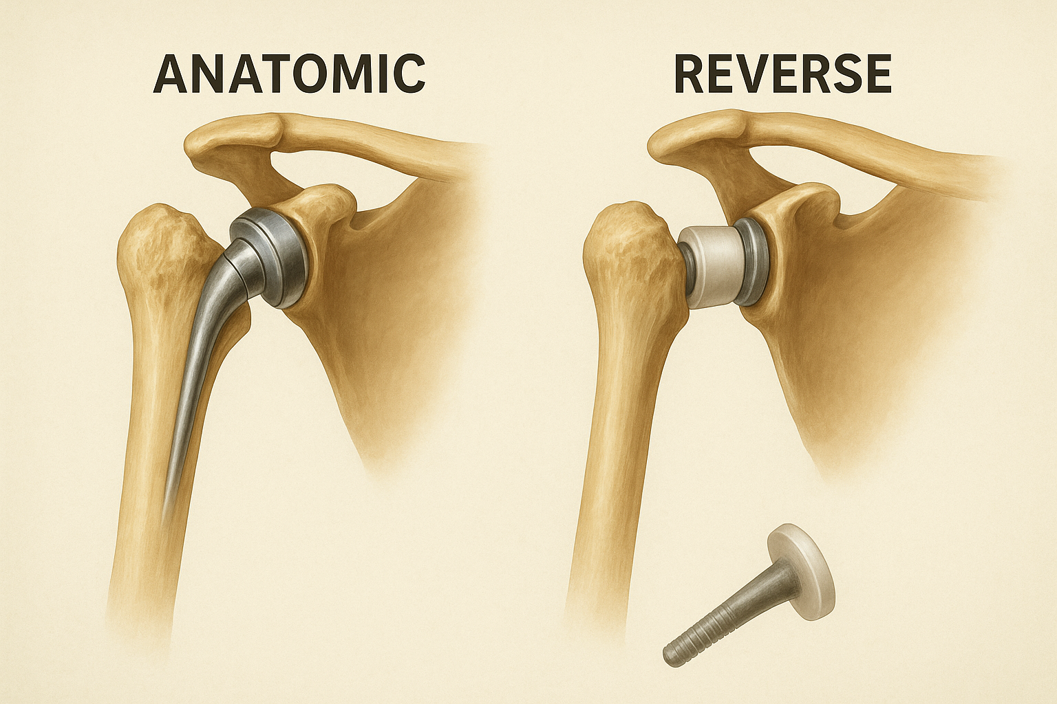 Anatomic vs. Reverse Total Shoulder Replacement